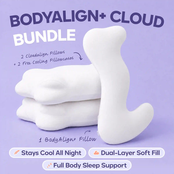 BodyAlign Plus+ Cooling Pillow + 2 CloudAlign Pillows