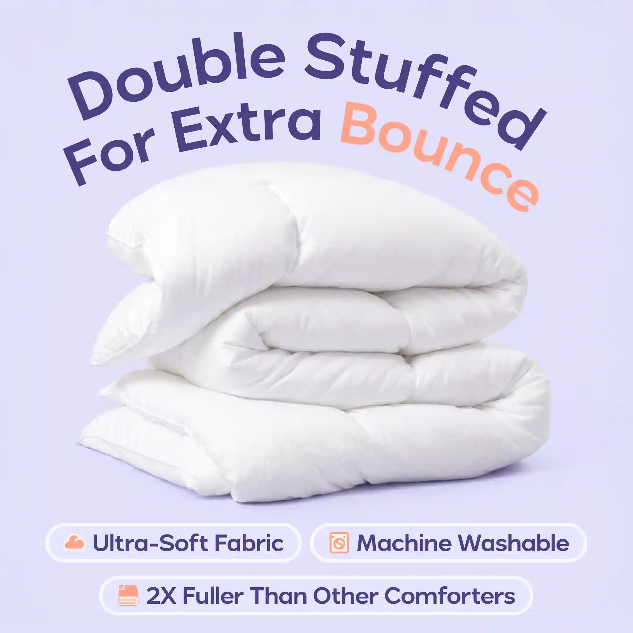MarshMellow Comforter + 2 Puff Pillows Secondary image