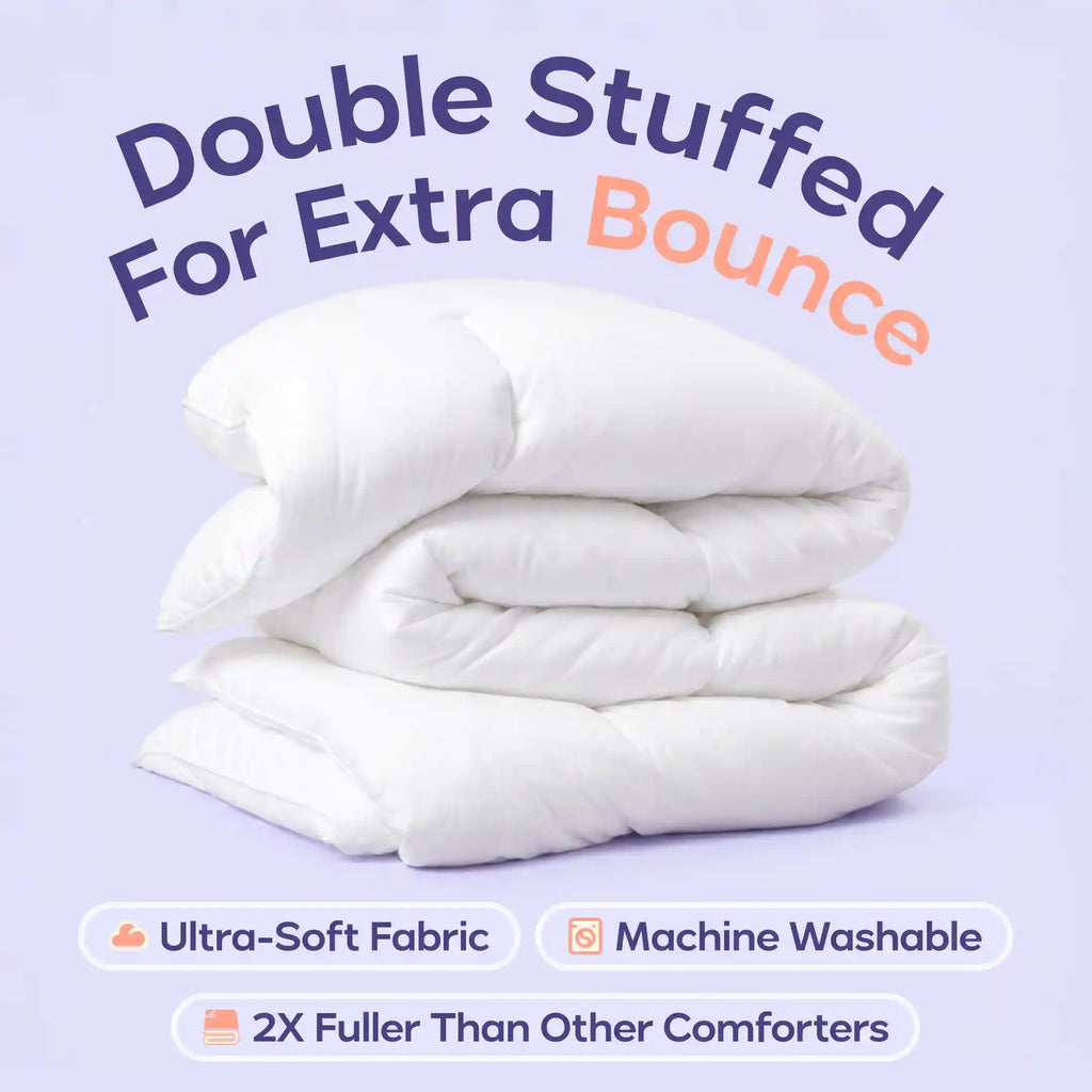 MarshMellow Comforter + 2 Puff Pillows